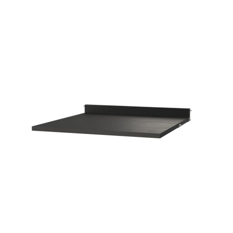String Furniture Work Desk in black stained ash – modern Scandinavian design desk for String modular shelving system.