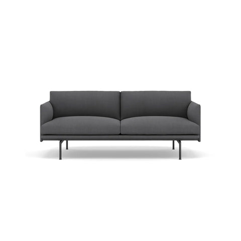 outline 2 seater sofa in remix 163 upholstery by muuto