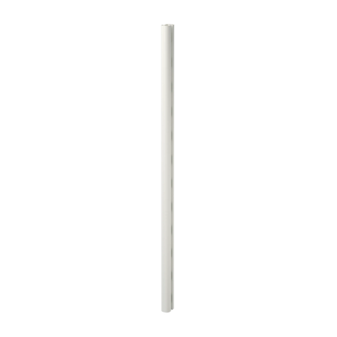 String Furniture Pira Pole in white, powder coated aluminum shelving pole, white background packshot