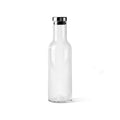 Audo Copenhagen Bottle Carafe, 34oz in Steel, packshot on white