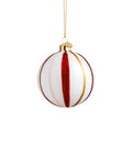 Souvenir Bauble (Striples Red) by Holmegaard