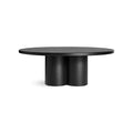 4/4 Coffee Table by Blu Dot in Black On Ash, side view