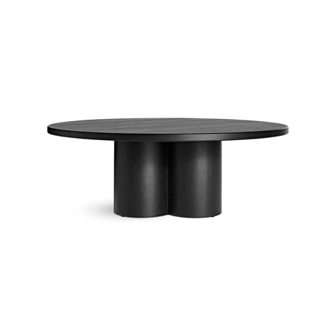 4/4 Coffee Table by Blu Dot in Black On Ash, side view