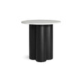 4/4 Side Table by Blu Dot in Marble Black On Ash, front view