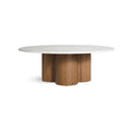4/4 Coffee Table by Blu Dot in Marble Walnut, front view