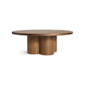 4/4 Coffee Table by Blu Dot in Walnut, three-quarter front view