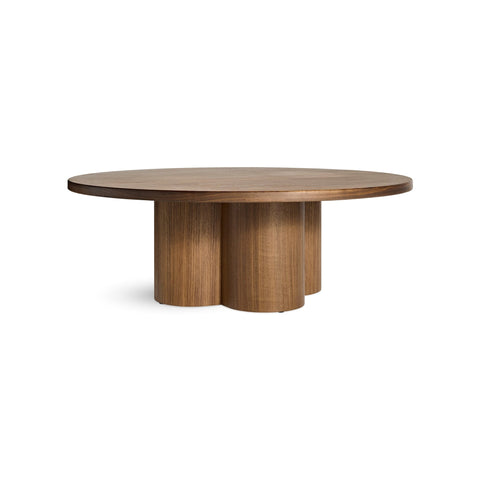 4/4 Coffee Table by Blu Dot in Walnut, three-quarter front view