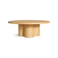 4/4 Coffee Table by Blu Dot in White Oak, front view