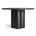 4/4 Round Dining Table by Blu Dot in Black Ash