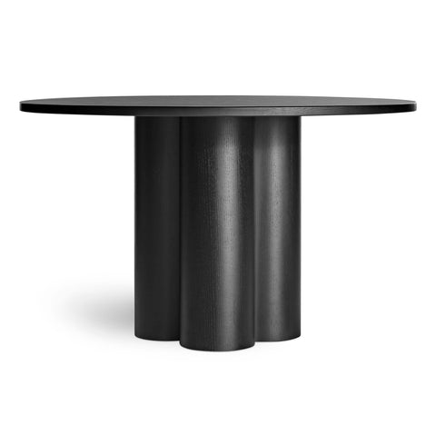 4/4 Round Dining Table by Blu Dot in Black Ash