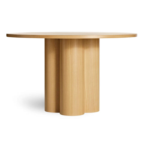 4/4 Round Dining Table by Blu Dot in White Oak