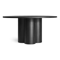 4/4 Round Dining Table by Blu Dot in 60" and Black on Ash