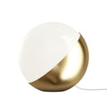 vl studio table and floor lamp in lacquered brass by louis poulsen