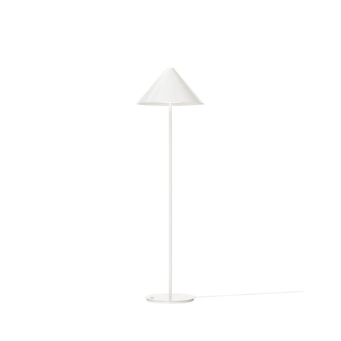 keglen floor lamp in white designed by jakob lange from big ideas for louis poulsen