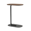 muuto relate side table in smoked oak and black tall