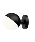 vl studio wall lamp in black designed by vilhelm lauritzen for louis poulsen