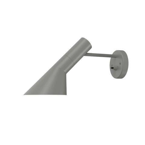 warm grey arne jacobsen aj wall lamp by louis poulsen