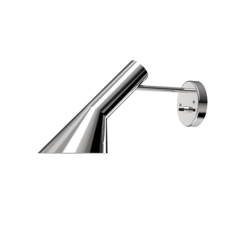 stainless steel polished arne jacobsen aj wall lamp by louis poulsen