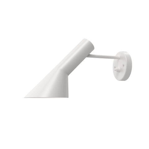 white arne jacobsen aj wall lamp by louis poulsen