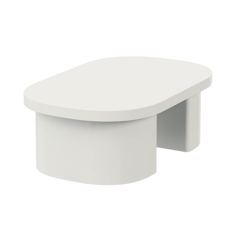 String Furniture Pira Top Lid in white, aluminum cap for the Pira pole, white background packshot