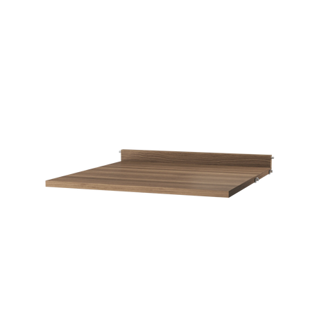 String Furniture Work Desk in walnut – modern Scandinavian design desk for String modular shelving system.
