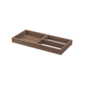 String Furniture Pira Organiser in walnut, 26.1 inch solid wood shelf organiser with compartments, white background packshot