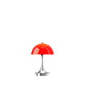 Louis Poulsen portable panthella 160 designed by Verner panton in red and chrome