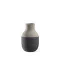 Kähler Omaggio Circulare Vase, Anthracite Grey, 4.9"H