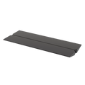 String Furniture Pira Shelf in black grey, 35.4 inch sheet steel shelf, white background packshot