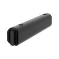 String Furniture Pira Wall Bracket in black grey, powder coated aluminum pole bracket, white background packshot