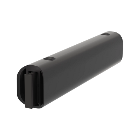 String Furniture Pira Wall Bracket in black grey, powder coated aluminum pole bracket, white background packshot