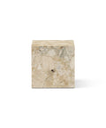 Kunis Breccia Marble cubic end table designed by norm architects for audo copenhagen