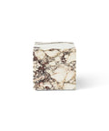 calcatta marble cubic end table designed by norm architects for audo copenhagen