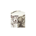 Audo Copenhagen Plinth Tall in Calacatta Viola Marble, packshot on white