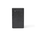 Audo Copenhagen Plinth Tall in Nero Marquina Marble, packshot on white