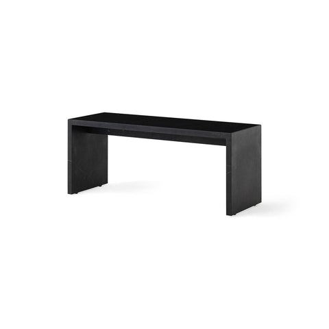 Audo Copenhagen Plinth Bridge in Nero Marquina Marble, packshot on white