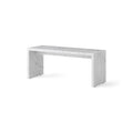 Audo Copenhagen Plinth Bridge in White Carrara Marble, packshot on white