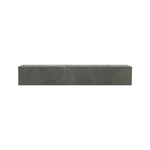 Audo Copenhagen Plinth Shelf in Grey Kendzo Marble, packshot on white