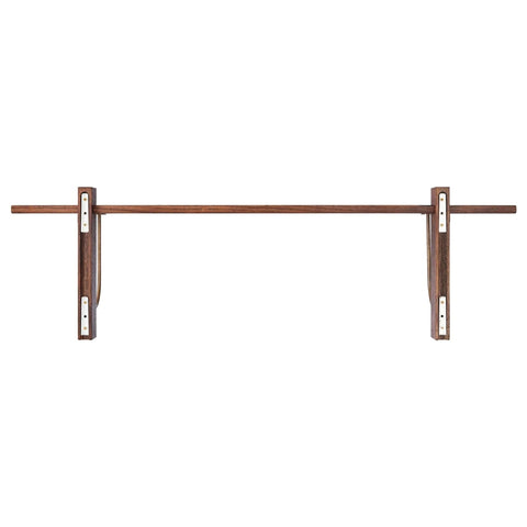 Audo Copenhagen Corbel Shelf, Large in Dark Stained Oak, packshot on white