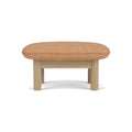 Audo Copenhagen brasilia-ottoman in Natural Oak with Camel Dunes, packshot on white