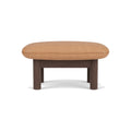 Audo Copenhagen brasilia-ottoman in Dark Stained Oak with Camel Dunes, packshot on white