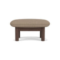 Audo Copenhagen brasilia-ottoman in Dark Stained Oak with Logan Flint, packshot on white