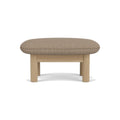Audo Copenhagen brasilia-ottoman in Natural Oak with Logan Flint, packshot on white