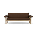 Audo Copenhagen Brasilia Sofa in Natural Oak with Audo Bouclé 07, packshot on white