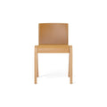 Audo Copenhagen Ready Dining Chair, Fully Upholstered in Natural Oak with Aida 0250, packshot on white