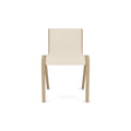 Audo Copenhagen Ready Dining Chair, Fully Upholstered in Natural Oak with Logan Jasmine, packshot on white
