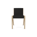 Audo Copenhagen Ready Dining Chair, Fully Upholstered in Natural Oak with Sierra 1001, packshot on white
