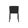 Audo Copenhagen Ready Dining Chair, Fully Upholstered in Black Oak with Audo Bouclé 02, packshot on white