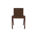 Audo Copenhagen Ready Dining Chair, Fully Upholstered in Red Stained Oak with Audo Bouclé 07, packshot on white