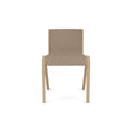 Audo Copenhagen Ready Dining Chair, Fully Upholstered in Natural Oak with Logan Flint, packshot on white